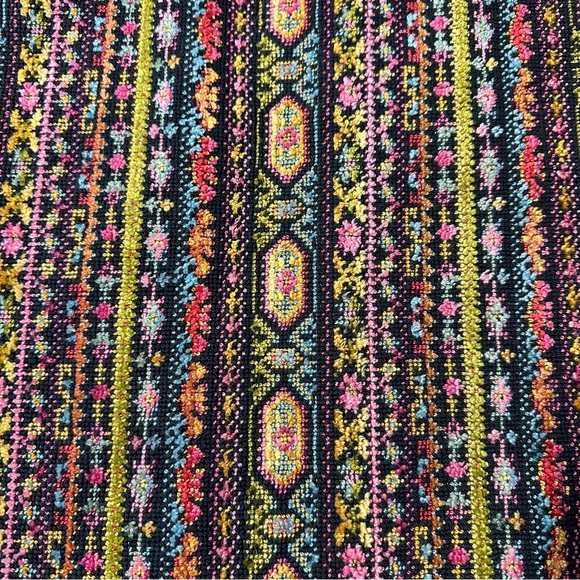 VINTAGE 60s 70s Colorful Tapestry Vest - Picture 7 of 7